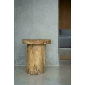 Sidobord BAZAR BIZAR Inti i teakträ, naturlig, Stools & Side Tables small 5
