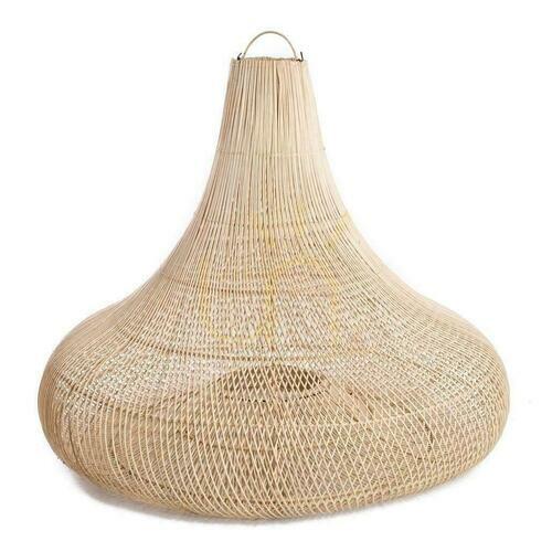 Kontrollera Pendant Light BAZAR BIZAR The Shala Natural Rattan L