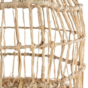 BAZAR BIZAR Casita S hängande lampskärm i mendonggräs, natur 40 × 65 cm small 3