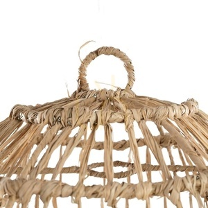 BAZAR BIZAR Casita S hängande lampskärm i mendonggräs, natur 40 × 65 cm small 4