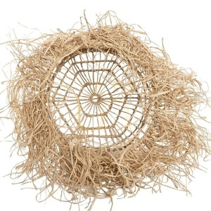 BAZAR BIZAR Casita S hängande lampskärm i mendonggräs, natur 40 × 65 cm small 5