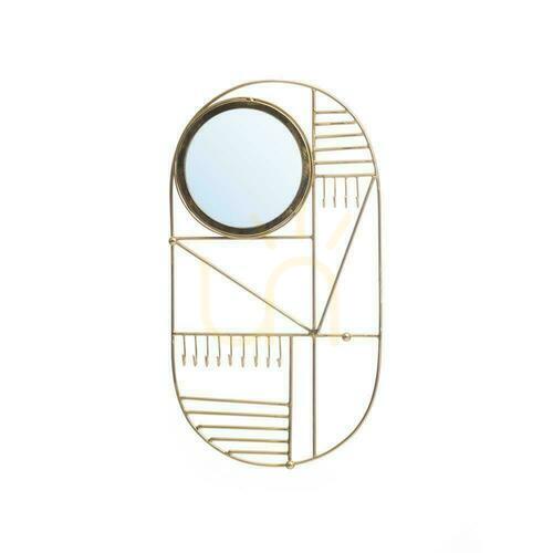Kontrollera Spegel BAZAR BIZAR Mirrors Mässing Järn 52x28 cm