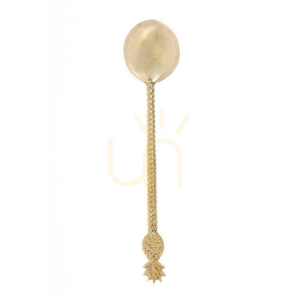 Kontrollera Salladssked i mässing guld BAZAR BIZAR, ananasdesign Salladssked i mässing guld BAZAR BIZAR, ananasdesign