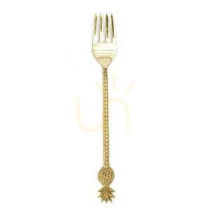 Gaffel BAZAR BIZAR ananas guld mässing 22 cm small 0
