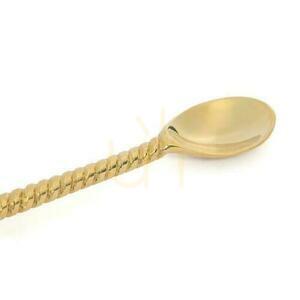 Lång sked i mässing guld BAZAR BIZAR small 2