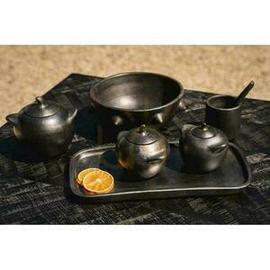 Tapassked BAZAR BIZAR Burned Collection svart terrakotta 16 cm small 1