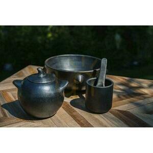 Tapassked BAZAR BIZAR Burned Collection svart terrakotta 16 cm small 2