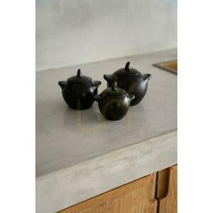 Burk BAZAR BIZAR Burned Collection svart terrakotta M small 1