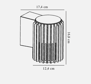 Utomhusvägglampa ALUDRA antracit Nordlux small 3