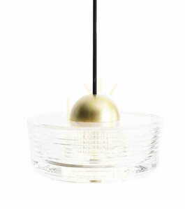 Pendant Light Max Light Lipari P0542 White Brushed Gold 16 cm LED small 2