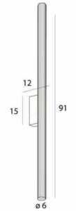 Vägglampa Max Light Fayette W0368 guld 91 cm LED 18W IP44 4 Vägglampa Max Light Fayette W0368 guld 91 cm LED 18W IP44 small 4