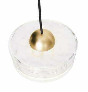 Pendant Light Max Light Lipari III P0543 White Brushed Gold 3-Light LED 35 cm small 3