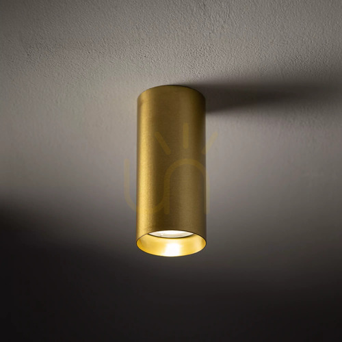Kontrollera Nowodvorski MONO S 10780 utanpåliggande taklampa i massiv mässing, GU10