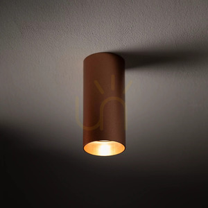 Nowodvorski MONO S 10781 utanpåliggande taklampa, satinkoppar, GU10 small 2