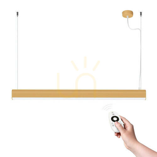 Kontrollera Pendellampa FARGE guld LED 3000K Thoro