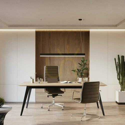 Kontrollera Pendellampa FARGE svart LED 4000K Thoro