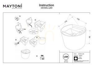 FULTON vägglampa O573WL-L6W IP54 Maytoni small 8