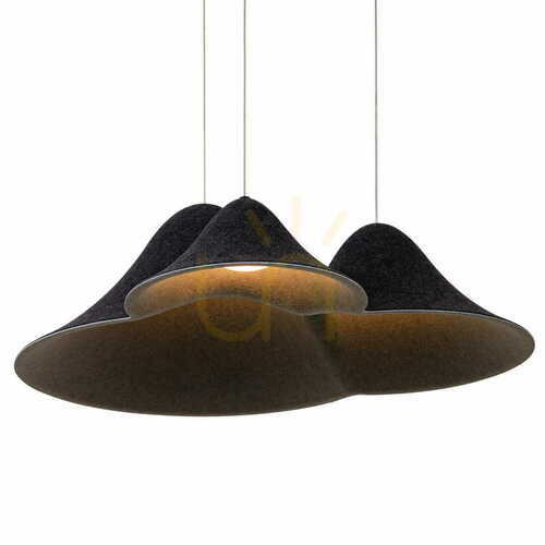 Kontrollera Pendant Light Max Light Bellmond P0565 Black Grey 3-Light LED 60 cm