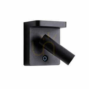 Vägglampa Max Light Lofer W0374 svart LED 7W 3000K aluminium small 1