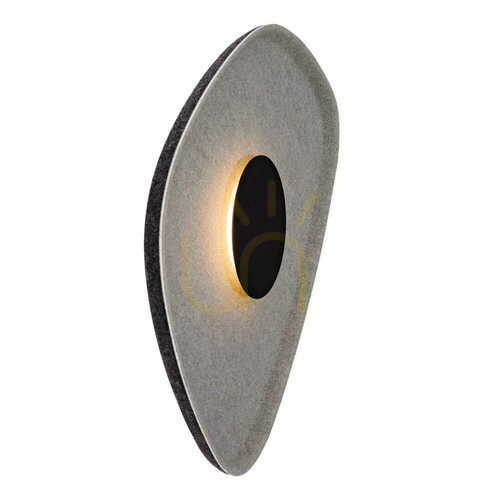 Kontrollera Vägglampa Max Light Deux W0558 svart/grå LED 40 cm