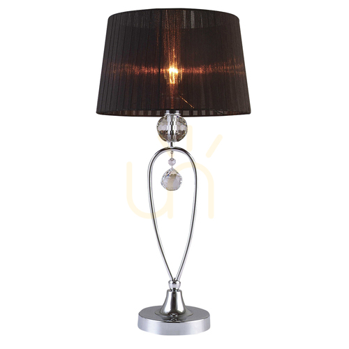 Kontrollera Skrivbordslampa Italux Vivien svart metall E14 59 cm MTM1637-1BL