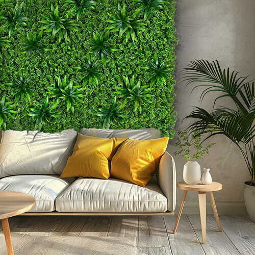 Kontrollera Konstgjord grön vägg Sukulent 50×50 cm Green Designers GD 640