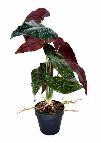 Kontrollera Konstgjord Begonia Rosie Växt 47 cm