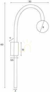 Vägglampa Max Light Enigma W0343 grön LED 60 cm small 1
