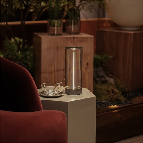 Kontrollera Zuma Line ESTERNO 1002 LED-bordslampa för utomhusbruk 2700 K grå IP54