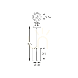 Takpendel Zuma Line NIRA MD3523-1-EBCN E14 small 3