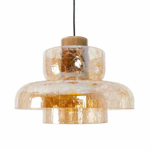 Kontrollera Pendant Light Max Light Signature P0603 Brass Amber Glass LED 3000K