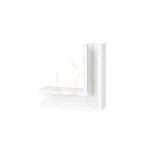 Kontrollera Vinkelfäste 90° Max Light MAX MT0031 vit aluminium för skena