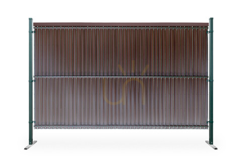 Kontrollera Vertikalt staket Lameller 123x250cm RD01 Ljusbrun uppsättning