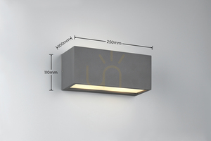 Trio MAYENNE 218560242 antracitgrå vägglampa för utomhusbruk, 2 × E14, 25 cm small 6