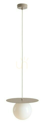 Kontrollera Pendellampa Aldex Loop Beige M Metall Glas 1125G17_M