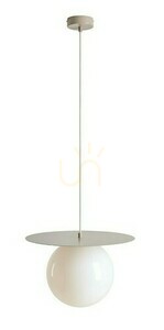 Pendellampa Aldex LOOP beige, opalglasklot 25 cm, skiva 40 cm 1125G17_L small 0