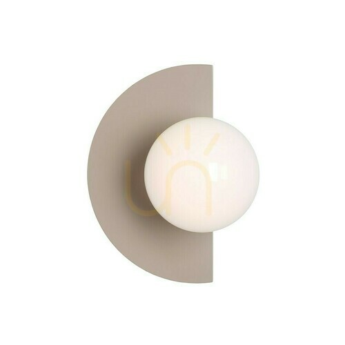 Kontrollera Vägglampa Aldex Loop Beige Metall Glas 1125C17