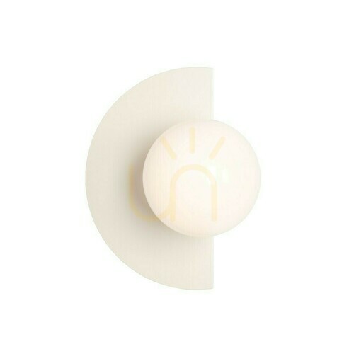 Kontrollera Vägglampa Aldex Loop Beige Glas Metall 1125C9