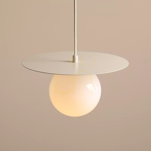 Kontrollera Taklampa Aldex LOOP CREAM S krämfärgad med opalglaskula 14 cm 1125G9_S