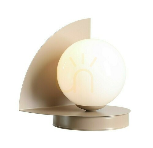 Kontrollera Skrivbordslampa Aldex Loop Beige metall glas 1125B17