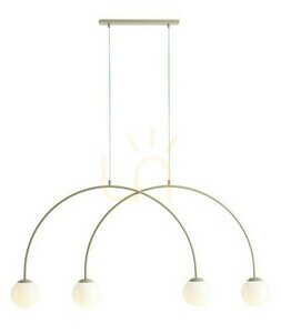 Aldex Una 4 S pendellampa, beige, 4×E14, 130 cm, 1116L17_S small 0