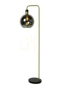 Golvlampa Lucide Julius svart glas E27 158 cm 34738/01/65 small 0