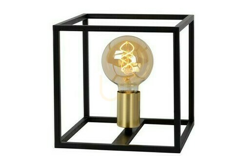 Kontrollera Bordslampa Lucide RUBEN svart guld metall vintage 00524/01/30