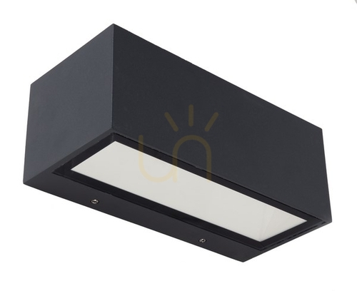 Kontrollera Vägglampa utomhus Lutec Gemini LED 20W antracit aluminium 5189101118