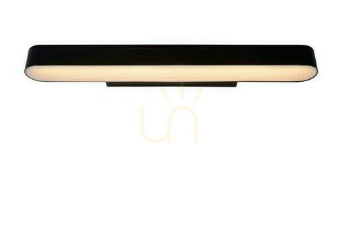 Kontrollera Vägglampa Lucide MADELON svart LED badrum IP44 60 cm 04209/12/30
