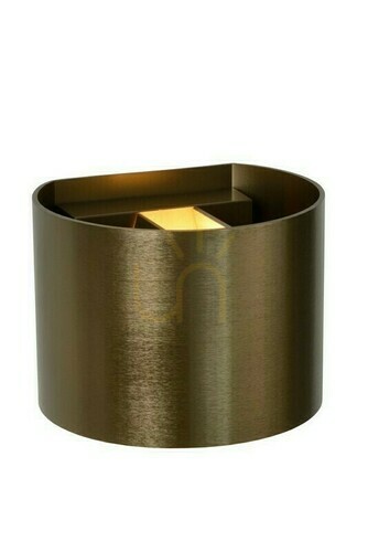 Kontrollera Lucide XIO vägglampa brun aluminium G9 09218/04/97