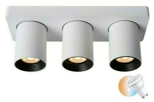 Downlight Lucide NIGEL vit 3-ljus LED CCT GU10 09929/15/31 small 0