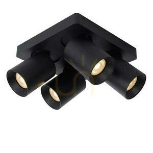 Downlight Lucide Nigel svart 4xGU10 LED dimbar 20 cm 09929/20/30 small 3