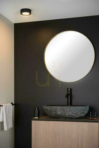 Kontrollera Plafond Lucide BRICE-LED svart IP44 LED 8W 11,7 cm 28116/11/30