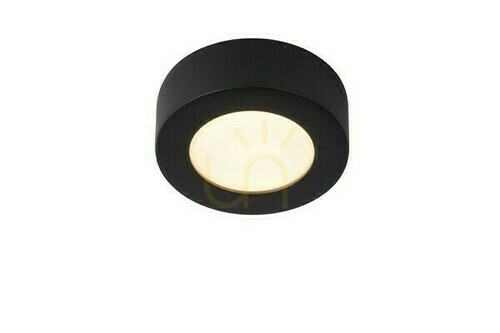 Kontrollera Plafond Lucide BRICE-LED svart IP44 LED 8W 11,7 cm 28116/11/30